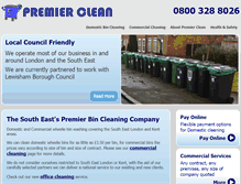 Tablet Screenshot of premier-clean.com